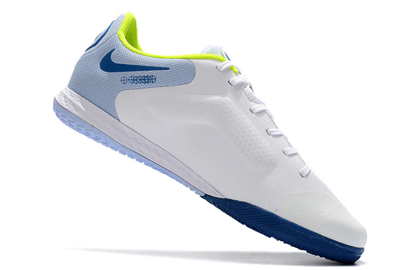 Chuteira Nike React Tiempo Legend 9 Pro Futsal IC - Branco/Azul