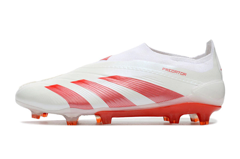 Chuteira Adidas Predstrike Elite Laceless Campo - Branco/Vermelho