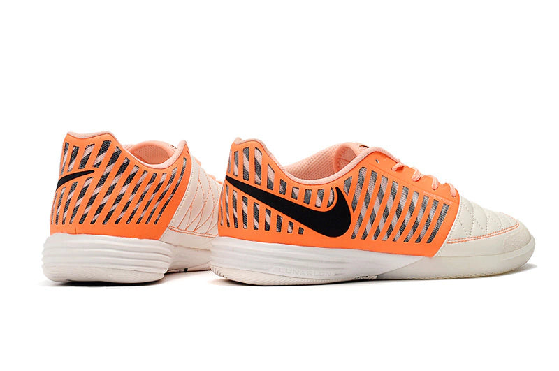 Chuteira Nike Lunar Gato Futsal - Bege/Laranja