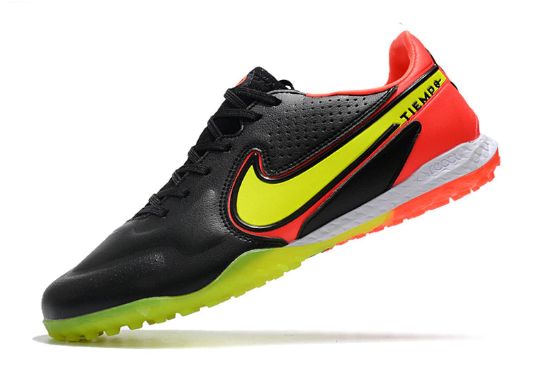 Chuteira Nike Tiempo 9 Pro Society - Preto/Laranja