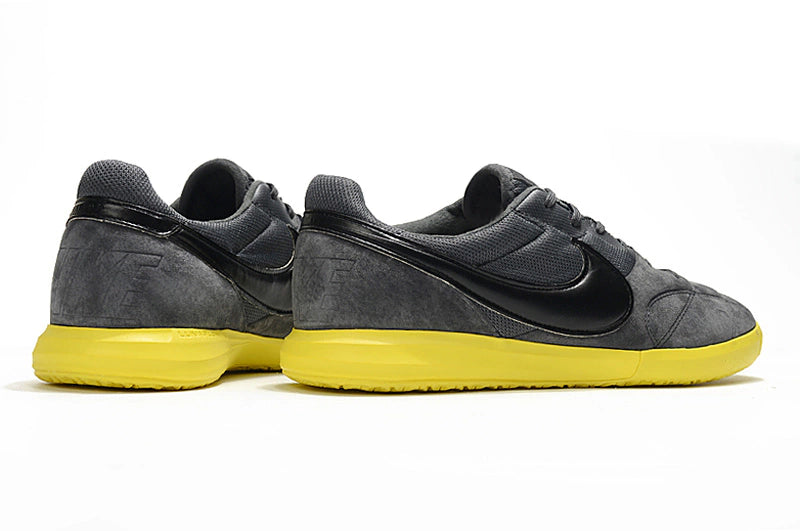 Chuteira Nike Premier 2 Futsal IC - Cinza/Amarelo