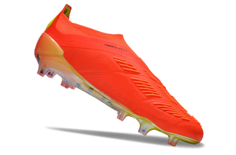 Chuteira Adidas Predstrike Elite Laceless Campo - Laranja/Preto