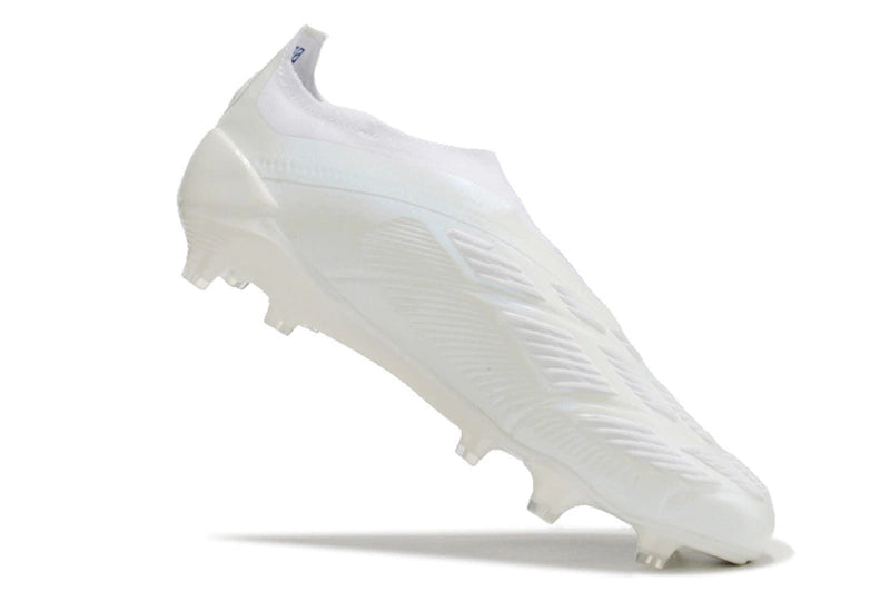 Chuteira Adidas Predstrike Elite Laceless Campo - Branco/Azul