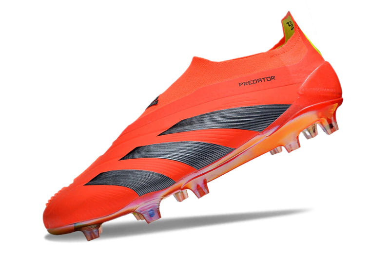 Chuteira Adidas Predstrike Elite Laceless Campo - Laranja/Preto