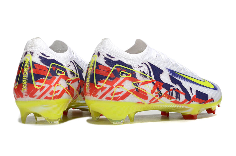 Chuteira Nike Air Zoom Mercurial Vapor 16 Elite FG - Branco/Amarelo