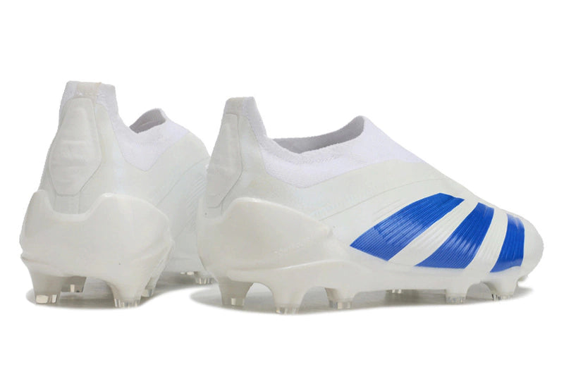 Chuteira Adidas Predstrike Elite Laceless Campo - Branco/Azul