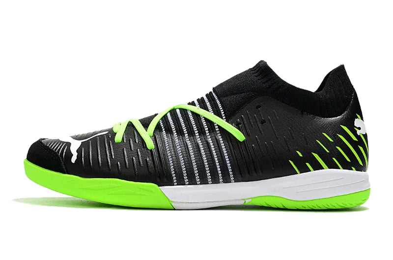 Chuteira Puma Future Z 1.1 Pro Cage Futsal - Preto/Verde
