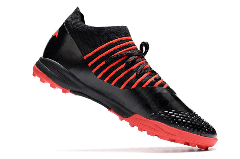 Chuteira Puma Future Z 1.3 Pro Cage Society - Preto/Vermelho