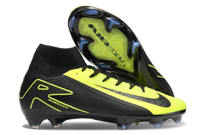Chuteira Nike Mercurial Superfly 10 Elite Campo - Preto/Verde