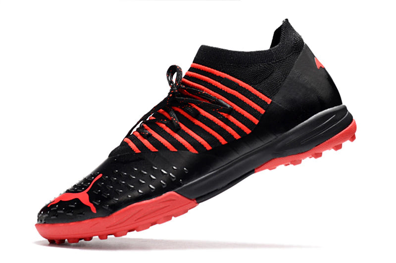 Chuteira Puma Future Z 1.3 Pro Cage Society - Preto/Vermelho