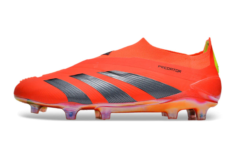Chuteira Adidas Predstrike Elite Laceless Campo - Laranja/Preto