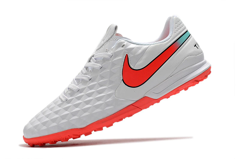 Chuteira Nike Tiempo 8 Pro Society - Branco/Vermelho