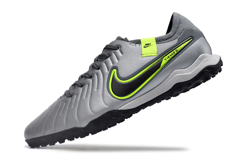 Chuteira Nike Tiempo 10 Pro Society - Cinza/Verde