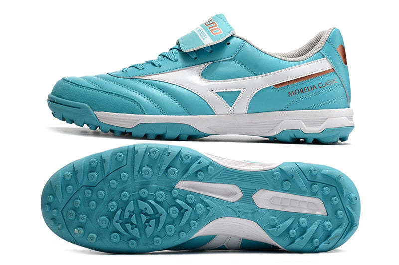 Chuteira Mizuno Morelia Neo 2 Society - Azul/Branco