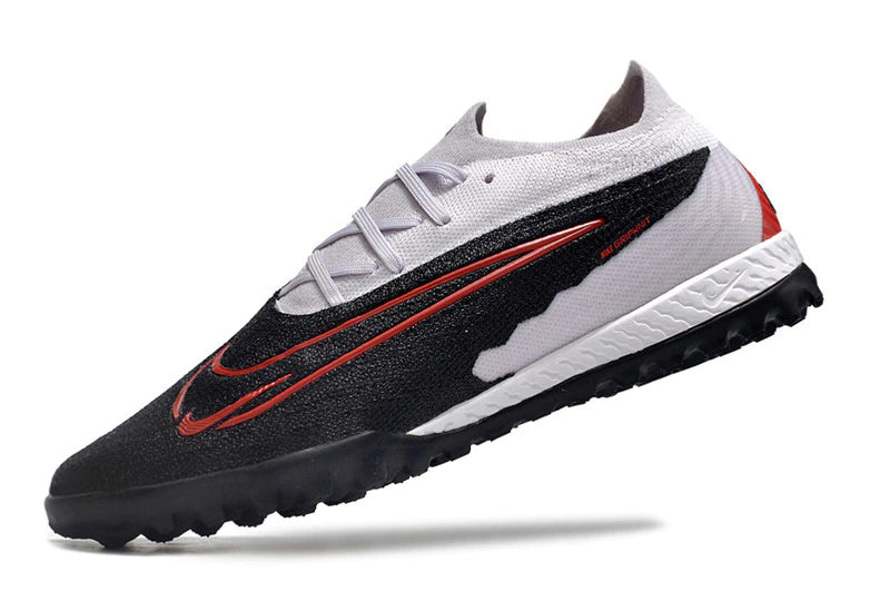 Chuteira Nike Phantom GX Elite Society TF - Branco/Preto/Vermelho