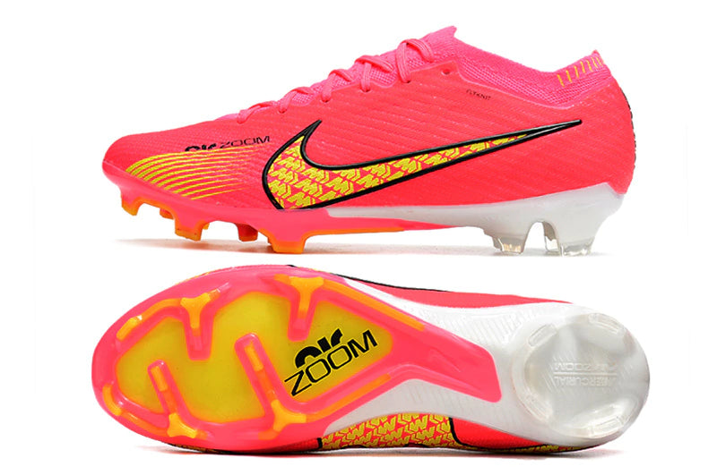 Chuteira Nike Air Zoom Mercurial Vapor 15 Elite FG - Rosa/Branco