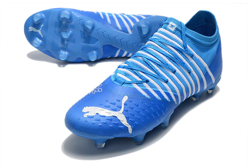 Chuteira Puma Future Z 1.3 Campo FG/AG - Azul/Branco