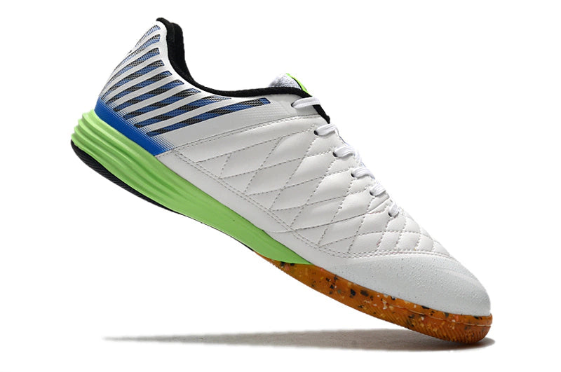 Chuteira Nike Lunar Gato Futsal - Branco/Azul/Verde