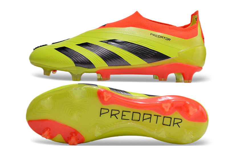 Chuteira Adidas Predstrike Elite Laceless Campo - Amarelo/Preto