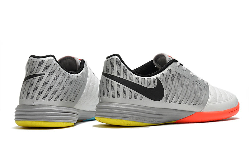 Chuteira Nike Lunar Gato Futsal - Cinza/Laranja