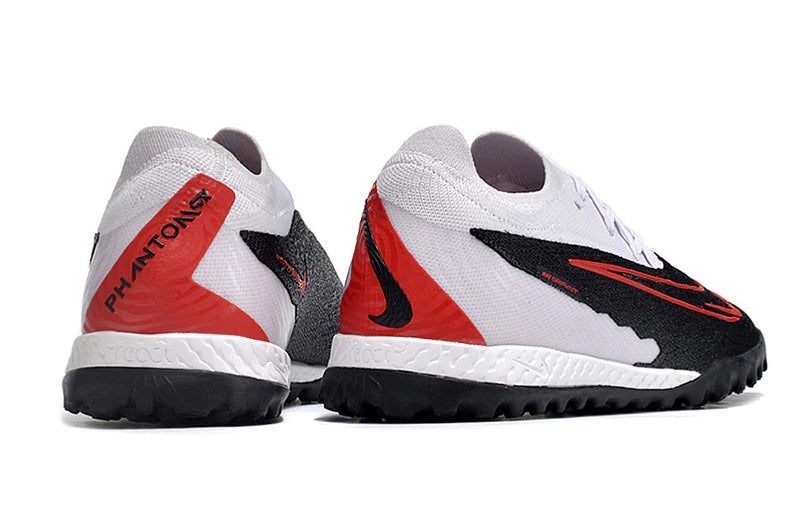 Chuteira Nike Phantom GX Elite Society TF - Branco/Preto/Vermelho