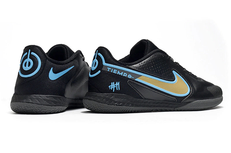 Chuteira Nike React Tiempo Legend 9 Pro Futsal IC - Preto/Dourado