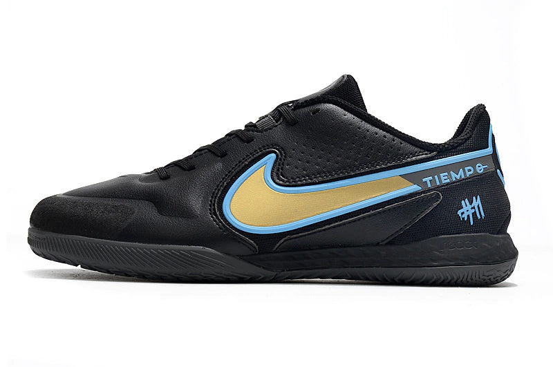 Chuteira Nike React Tiempo Legend 9 Pro Futsal IC - Preto/Dourado