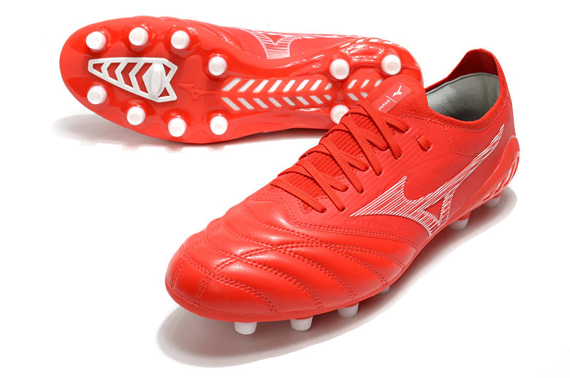 Chuteira Mizuno Morelia Neo 3 Campo FG - Vermelho/Branco