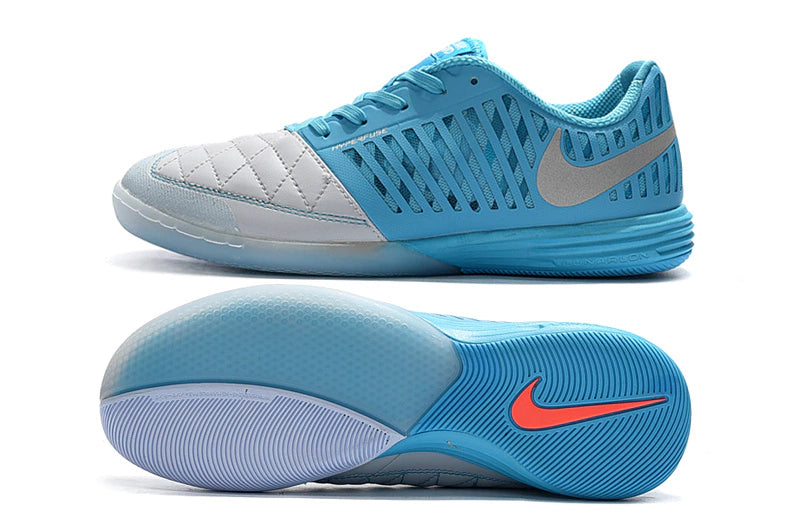 Chuteira Nike Lunar Gato Futsal - Azul/Branco