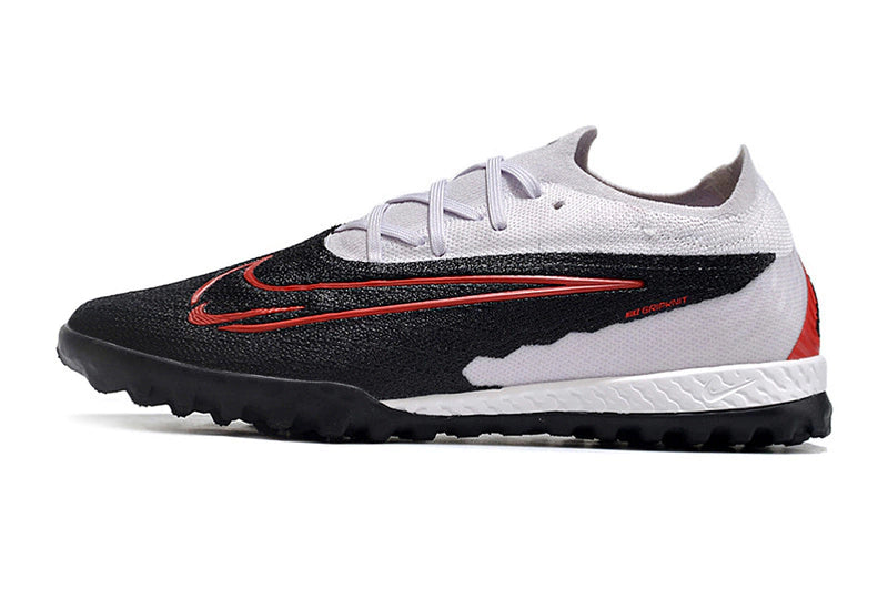 Chuteira Nike Phantom GX Elite Society TF - Branco/Preto/Vermelho