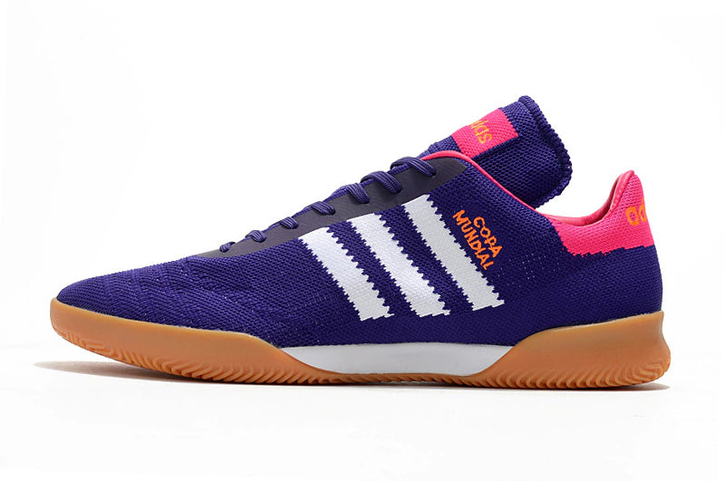 Chuteira Adidas Copa Mundial Futsal - Azul/Rosa