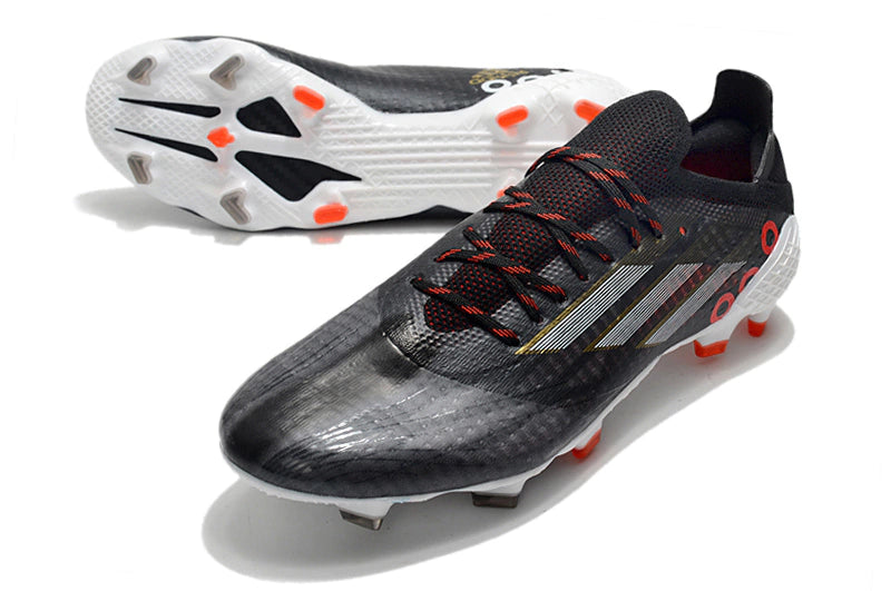 Chuteira Adidas Speedfow.1 FG - Preto/Branco