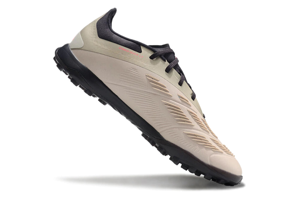 Chuteira Adidas Predator PredStrike Elite Society - Marrom/Preto/Rosa
