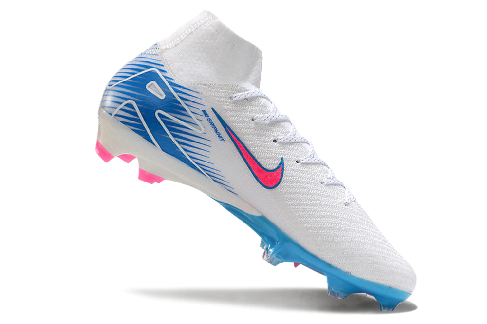 Chuteira Nike Mercurial Superfly 10 Elite Campo - Azul/Rosa/Branco