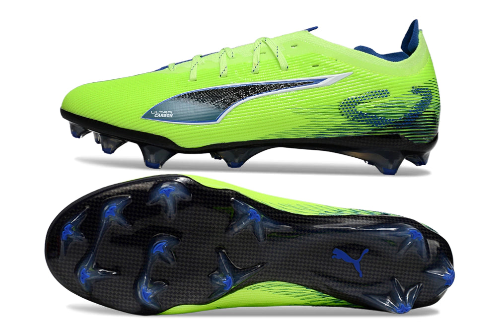Chuteira Puma Ultra 5 Carbon FG - Verde/Azul