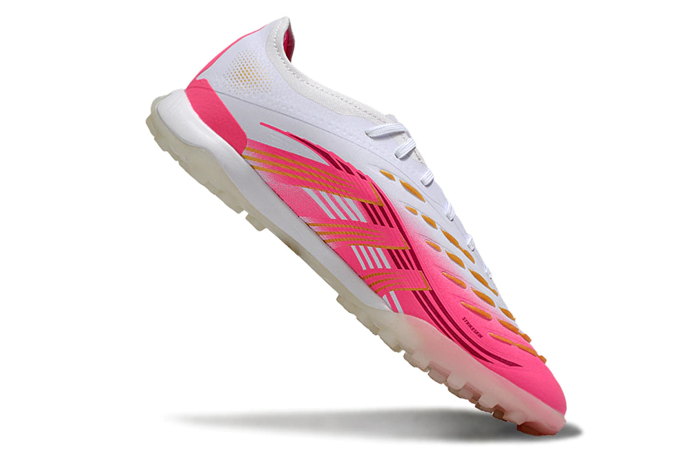 Chuteira Adidas Predator 25 Elite Society - Branco/Rosa