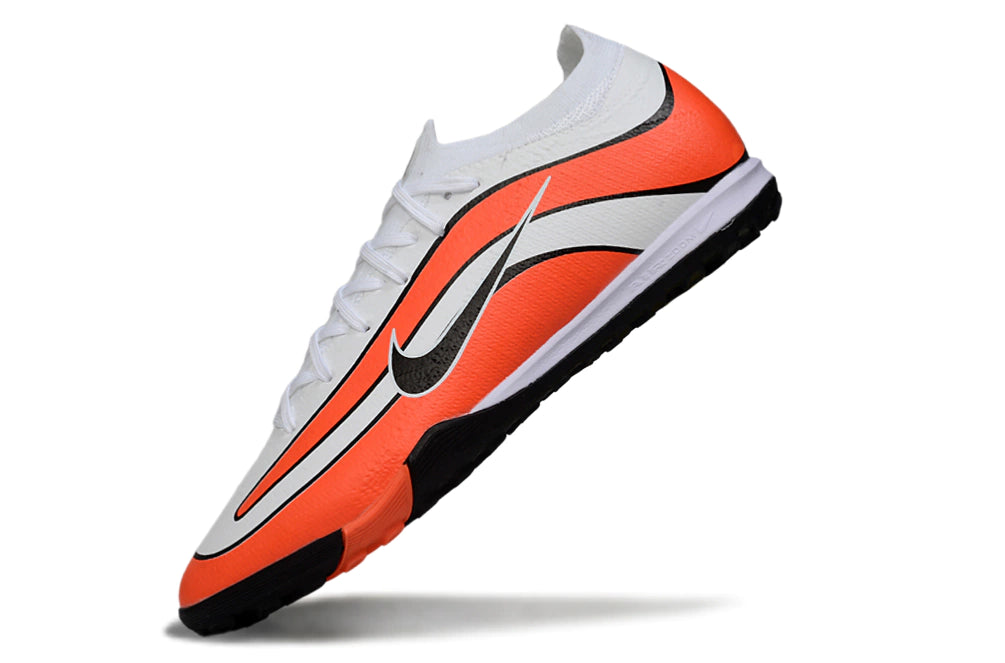 Chuteira Nike Mercurial Vapor 16 Elite Society - Branco/Laranja