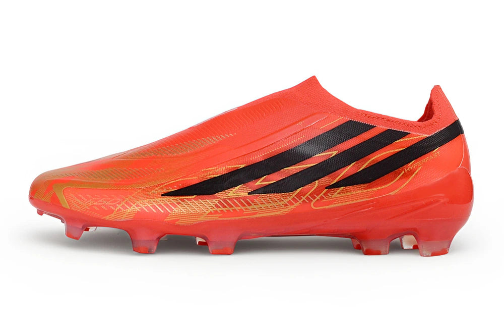 Chuteira Adidas F50 Hyperfast Laceless FG - Vermelho