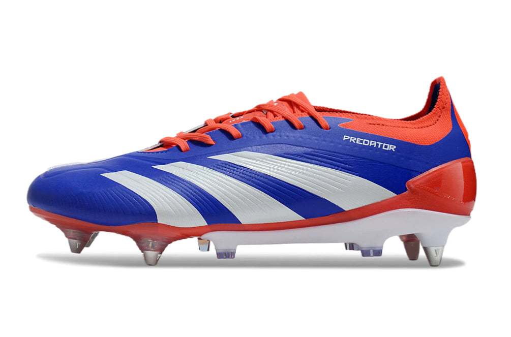 Chuteira Adidas Predator Elite SG - Azul/Laranja/Branco