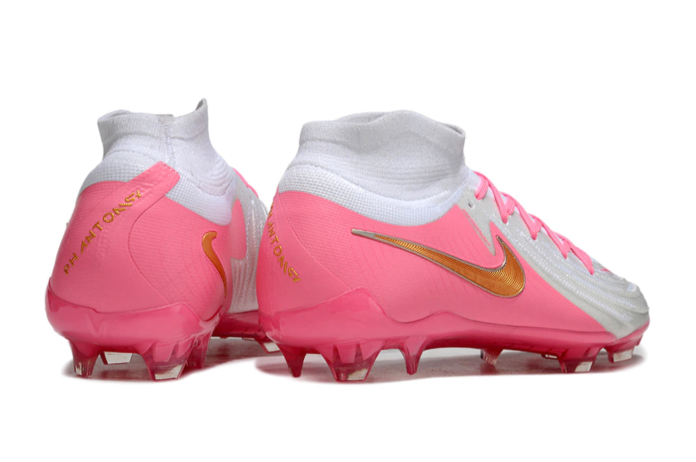 Chuteira Nike Phantom Luna 2 Elite Campo FG - Branco/Rosa