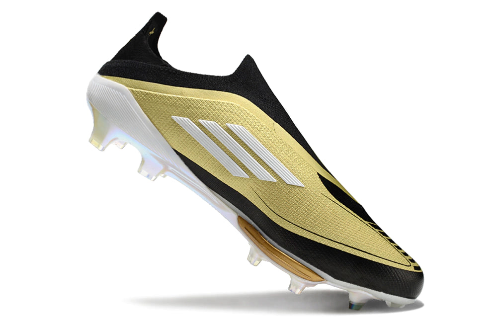 Chuteira Adidas F50+ Elite Campo - Preto/Dourado