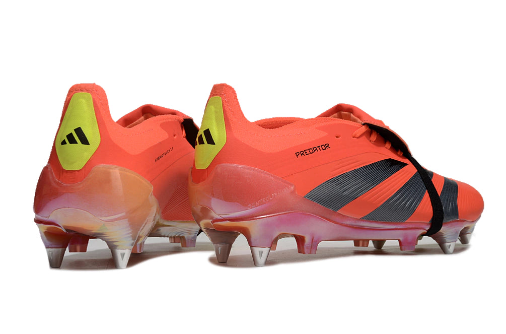 Chuteira Adidas Predator Elite Tongue SG - Laranja/Preto