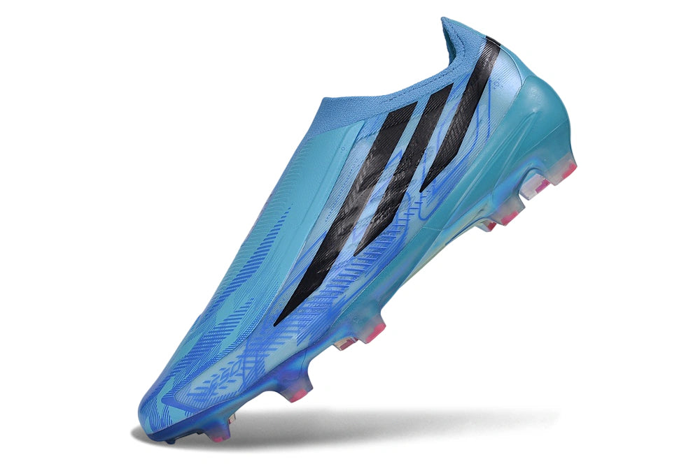 Chuteira Adidas F50 Hyperfast Laceless FG - Azul