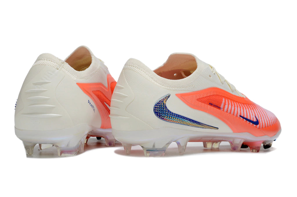 Chuteira Campo NIKE Phantom 6 Elite FG - branco/Laranja