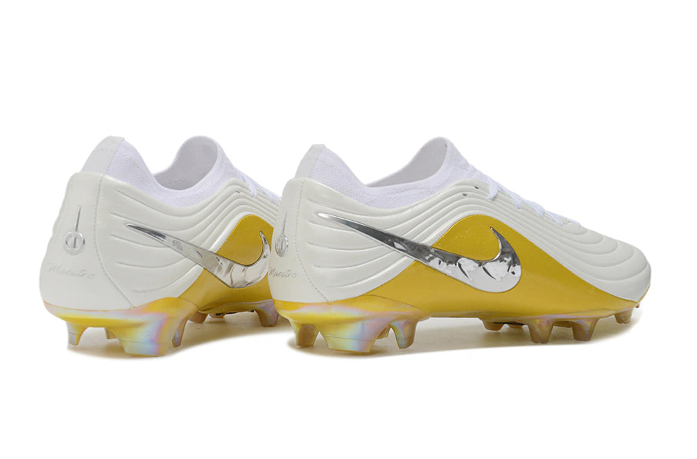 Chuteira Nike Tiempo Maestro Elite FG - Branco/Dourada