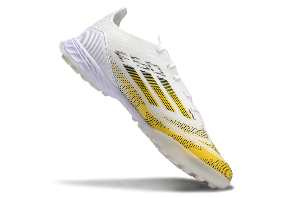 Chuteira Adidas X F50 Pro Society - Branco/Amarelo