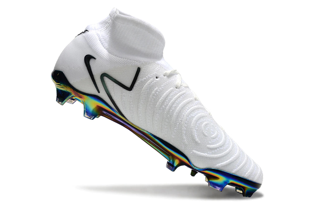 Chuteira Nike Campo Phantom Luna 2 Elite Campo FG - Branco/Preto/verde