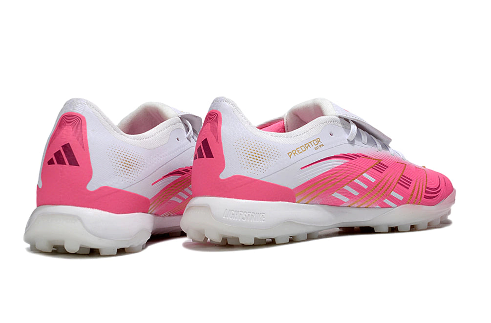 Chuteira Adidas Predator Tongue Elite 25 Society - Branco/Rosa