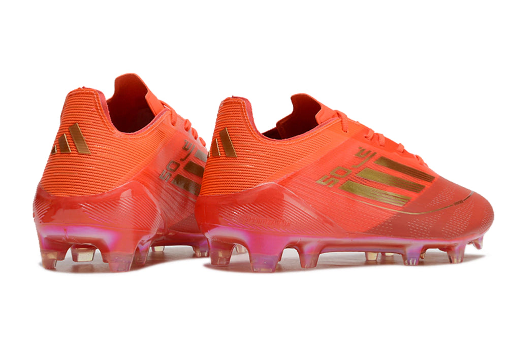 Chuteira Adidas F50 X Campo - Laranja/Dourado