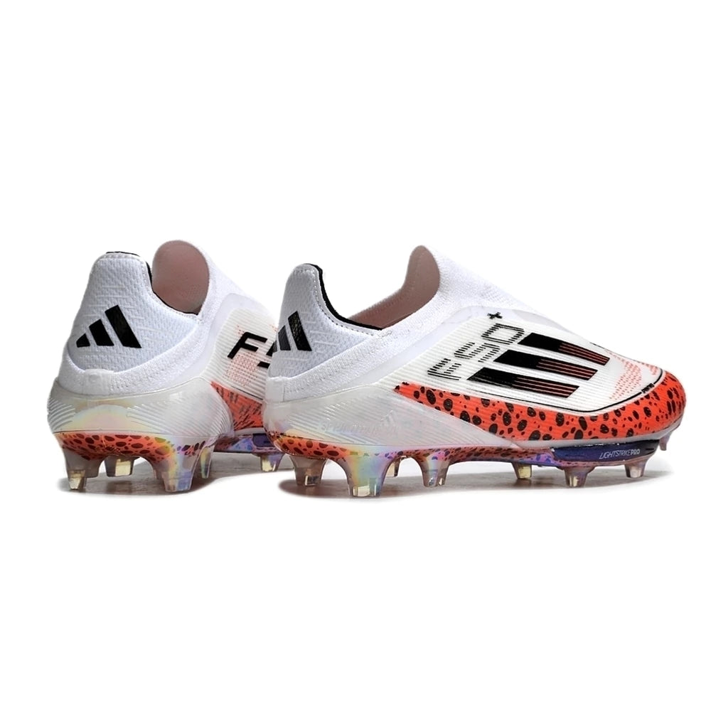 Chuteira Adidas F50+ Elite Campo - Branco/Laranja